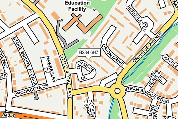 BS34 6HZ map - OS OpenMap – Local (Ordnance Survey) BS34 6HZ map - OS OpenMap – Local (Ordnance Survey)
