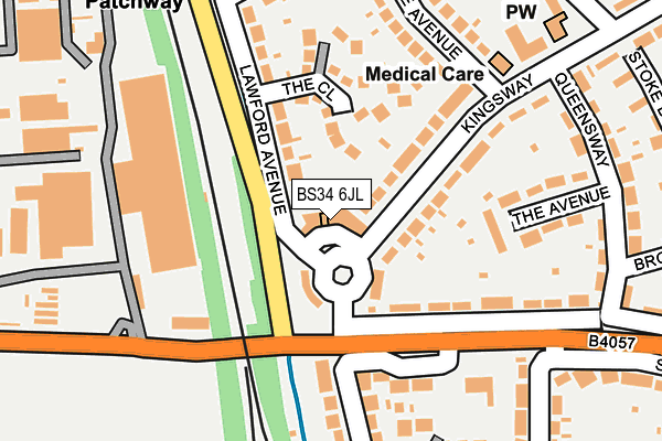 BS34 6JL map - OS OpenMap – Local (Ordnance Survey) BS34 6JL map - OS OpenMap – Local (Ordnance Survey)