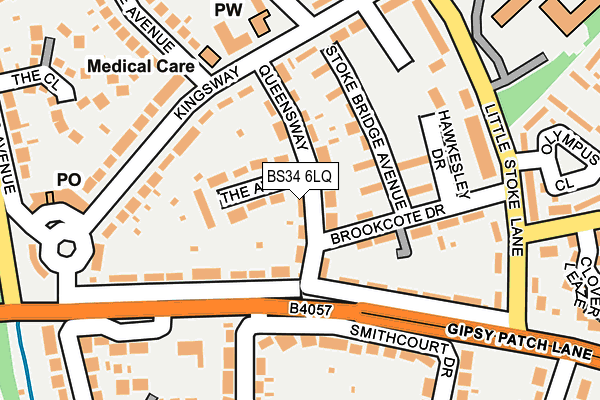 BS34 6LQ map - OS OpenMap – Local (Ordnance Survey) BS34 6LQ map - OS OpenMap – Local (Ordnance Survey)