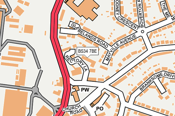 BS34 7BE map - OS OpenMap – Local (Ordnance Survey) BS34 7BE map - OS OpenMap – Local (Ordnance Survey)