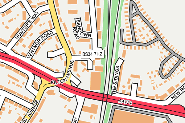 BS34 7HZ map - OS OpenMap – Local (Ordnance Survey) BS34 7HZ map - OS OpenMap – Local (Ordnance Survey)