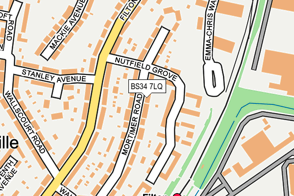 BS34 7LQ map - OS OpenMap – Local (Ordnance Survey) BS34 7LQ map - OS OpenMap – Local (Ordnance Survey)