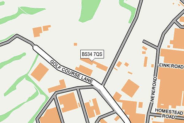 BS34 7QS map - OS OpenMap – Local (Ordnance Survey) BS34 7QS map - OS OpenMap – Local (Ordnance Survey)