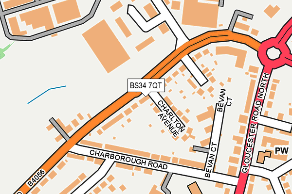 BS34 7QT map - OS OpenMap – Local (Ordnance Survey) BS34 7QT map - OS OpenMap – Local (Ordnance Survey)
