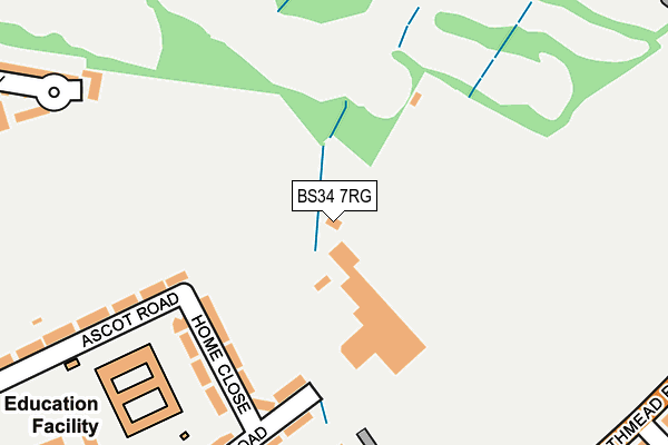BS34 7RG map - OS OpenMap – Local (Ordnance Survey) BS34 7RG map - OS OpenMap – Local (Ordnance Survey)