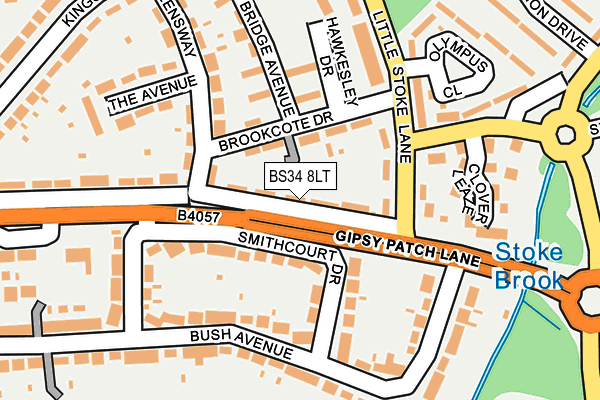 BS34 8LT map - OS OpenMap – Local (Ordnance Survey) BS34 8LT map - OS OpenMap – Local (Ordnance Survey)