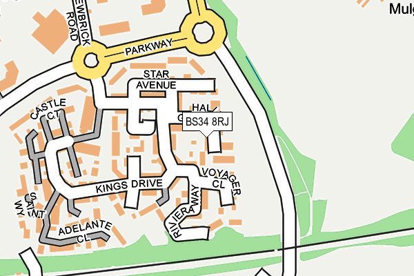 BS34 8RJ map - OS OpenMap – Local (Ordnance Survey) BS34 8RJ map - OS OpenMap – Local (Ordnance Survey)