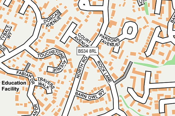 BS34 8RL map - OS OpenMap – Local (Ordnance Survey) BS34 8RL map - OS OpenMap – Local (Ordnance Survey)