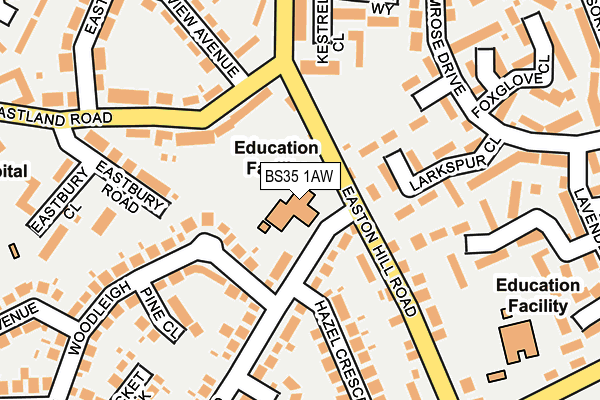 BS35 1AW map - OS OpenMap – Local (Ordnance Survey) BS35 1AW map - OS OpenMap – Local (Ordnance Survey)