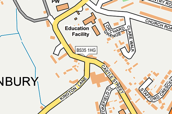 BS35 1HG map - OS OpenMap – Local (Ordnance Survey) BS35 1HG map - OS OpenMap – Local (Ordnance Survey)