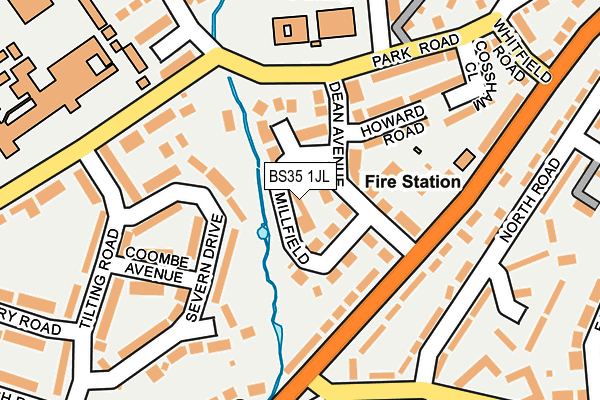 BS35 1JL map - OS OpenMap – Local (Ordnance Survey) BS35 1JL map - OS OpenMap – Local (Ordnance Survey)