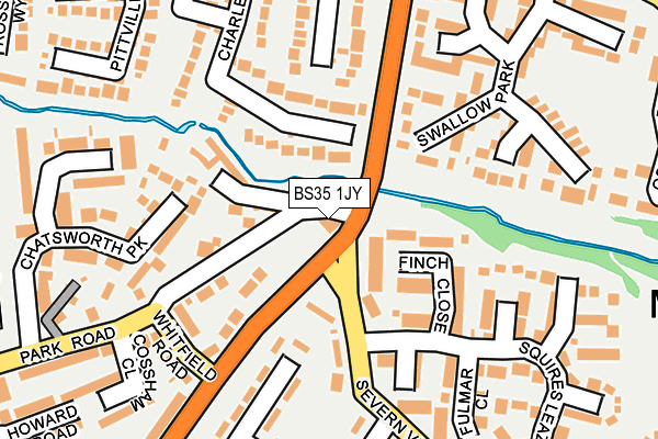 BS35 1JY map - OS OpenMap – Local (Ordnance Survey) BS35 1JY map - OS OpenMap – Local (Ordnance Survey)