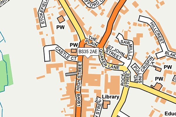 BS35 2AE map - OS OpenMap – Local (Ordnance Survey) BS35 2AE map - OS OpenMap – Local (Ordnance Survey)