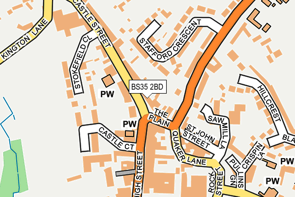 BS35 2BD map - OS OpenMap – Local (Ordnance Survey) BS35 2BD map - OS OpenMap – Local (Ordnance Survey)