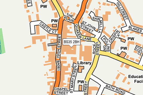 BS35 2BH map - OS OpenMap – Local (Ordnance Survey) BS35 2BH map - OS OpenMap – Local (Ordnance Survey)