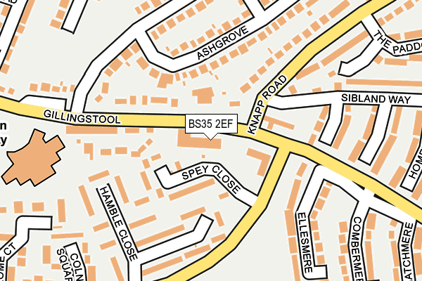 BS35 2EF map - OS OpenMap – Local (Ordnance Survey) BS35 2EF map - OS OpenMap – Local (Ordnance Survey)