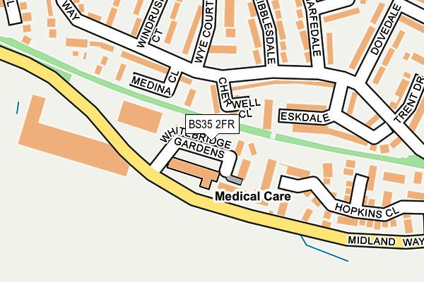 BS35 2FR map - OS OpenMap – Local (Ordnance Survey) BS35 2FR map - OS OpenMap – Local (Ordnance Survey)