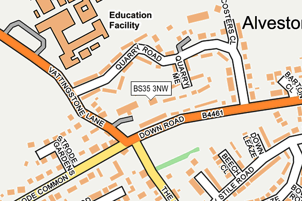 BS35 3NW map - OS OpenMap – Local (Ordnance Survey) BS35 3NW map - OS OpenMap – Local (Ordnance Survey)