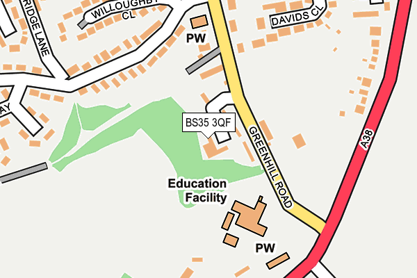 BS35 3QF map - OS OpenMap – Local (Ordnance Survey) BS35 3QF map - OS OpenMap – Local (Ordnance Survey)