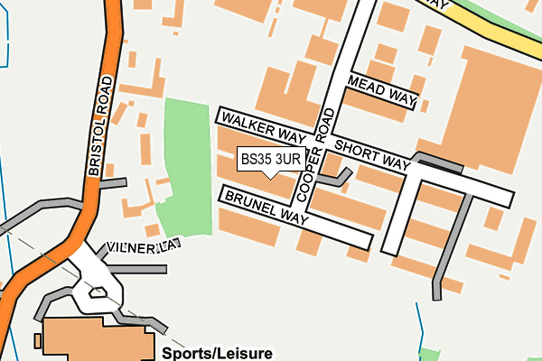 BS35 3UR map - OS OpenMap – Local (Ordnance Survey) BS35 3UR map - OS OpenMap – Local (Ordnance Survey)