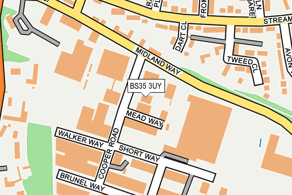 BS35 3UY map - OS OpenMap – Local (Ordnance Survey) BS35 3UY map - OS OpenMap – Local (Ordnance Survey)