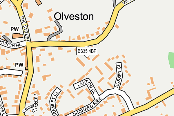 BS35 4BP map - OS OpenMap – Local (Ordnance Survey) BS35 4BP map - OS OpenMap – Local (Ordnance Survey)