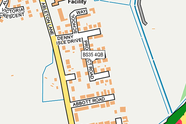 BS35 4QB map - OS OpenMap – Local (Ordnance Survey)