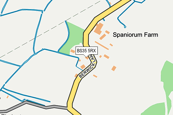 BS35 5RX map - OS OpenMap – Local (Ordnance Survey) BS35 5RX map - OS OpenMap – Local (Ordnance Survey)