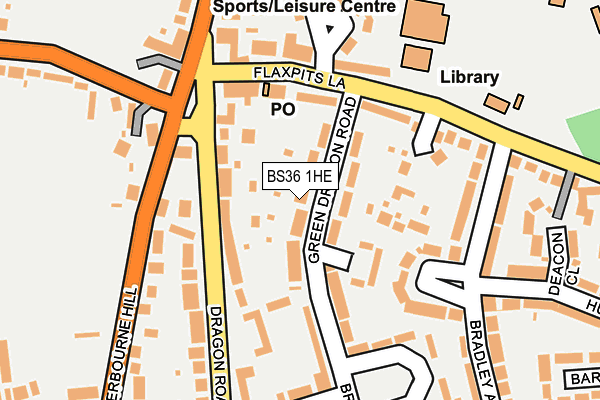 BS36 1HE map - OS OpenMap – Local (Ordnance Survey) BS36 1HE map - OS OpenMap – Local (Ordnance Survey)