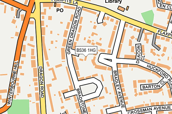 BS36 1HG map - OS OpenMap – Local (Ordnance Survey) BS36 1HG map - OS OpenMap – Local (Ordnance Survey)