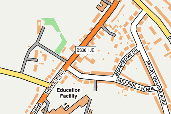 BS36 1JE map - OS OpenMap – Local (Ordnance Survey) BS36 1JE map - OS OpenMap – Local (Ordnance Survey)
