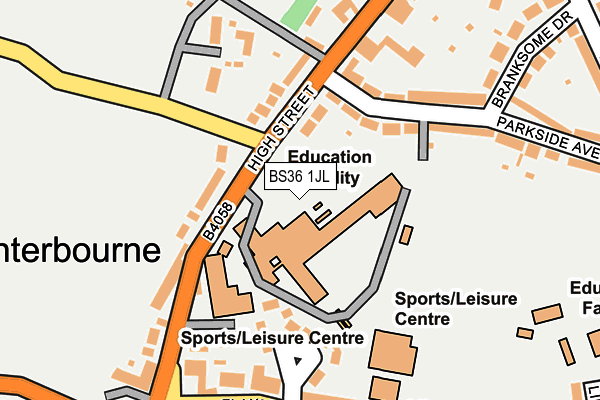 BS36 1JL map - OS OpenMap – Local (Ordnance Survey) BS36 1JL map - OS OpenMap – Local (Ordnance Survey)