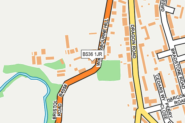 BS36 1JR map - OS OpenMap – Local (Ordnance Survey) BS36 1JR map - OS OpenMap – Local (Ordnance Survey)