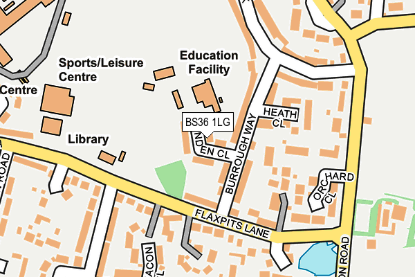 BS36 1LG map - OS OpenMap – Local (Ordnance Survey) BS36 1LG map - OS OpenMap – Local (Ordnance Survey)