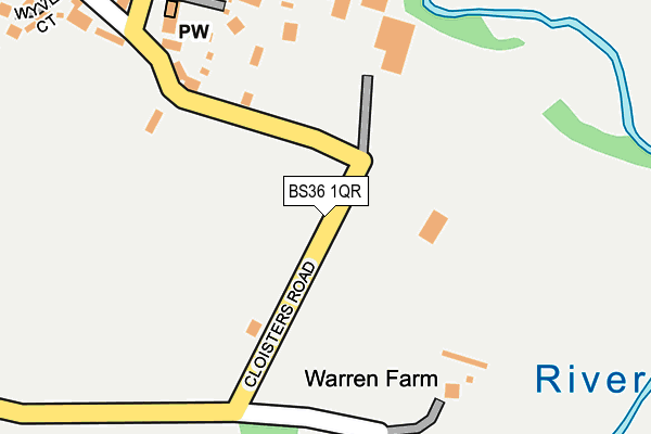 BS36 1QR map - OS OpenMap – Local (Ordnance Survey) BS36 1QR map - OS OpenMap – Local (Ordnance Survey)