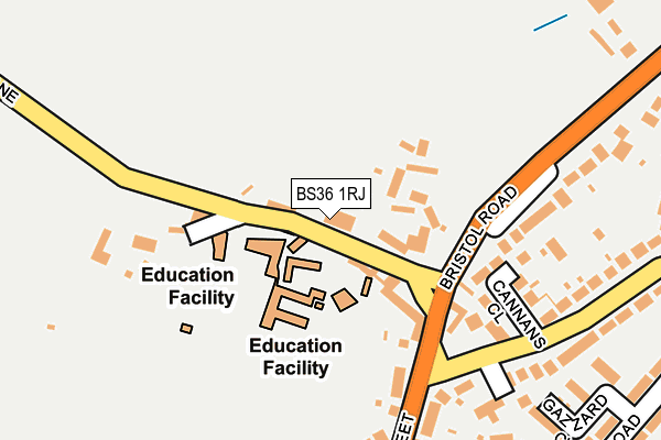 BS36 1RJ map - OS OpenMap – Local (Ordnance Survey) BS36 1RJ map - OS OpenMap – Local (Ordnance Survey)