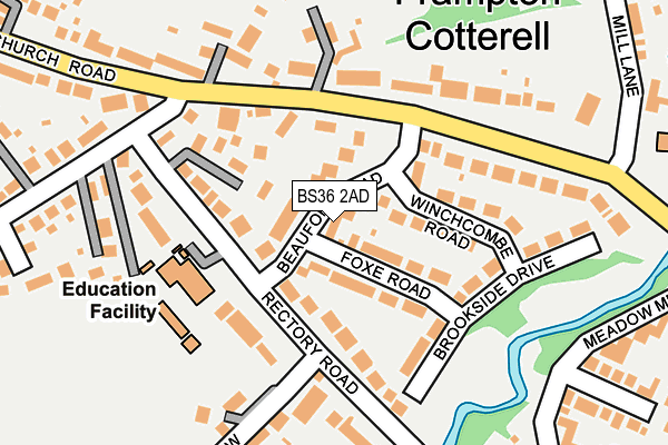 BS36 2AD map - OS OpenMap – Local (Ordnance Survey) BS36 2AD map - OS OpenMap – Local (Ordnance Survey)