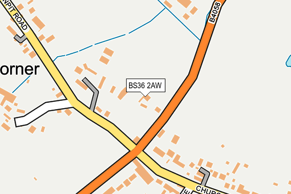 BS36 2AW map - OS OpenMap – Local (Ordnance Survey) BS36 2AW map - OS OpenMap – Local (Ordnance Survey)