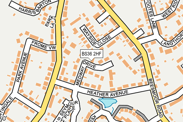 BS36 2HF map - OS OpenMap – Local (Ordnance Survey) BS36 2HF map - OS OpenMap – Local (Ordnance Survey)