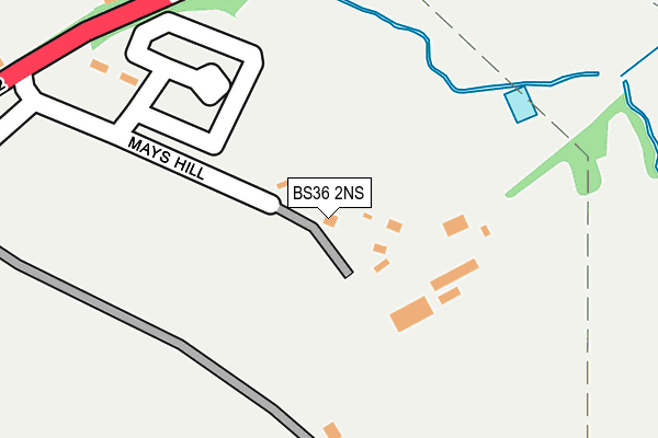 BS36 2NS map - OS OpenMap – Local (Ordnance Survey) BS36 2NS map - OS OpenMap – Local (Ordnance Survey)