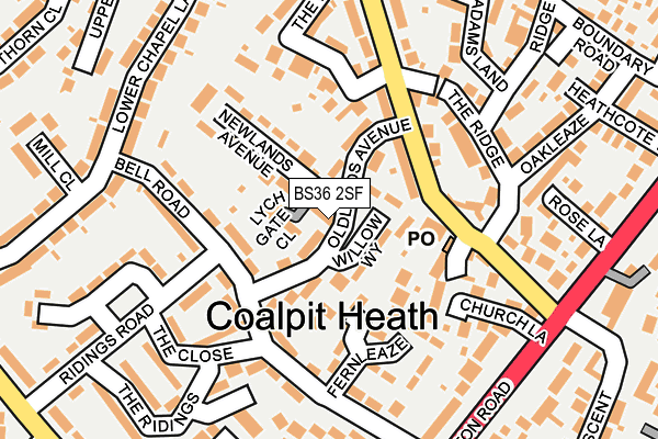 BS36 2SF map - OS OpenMap – Local (Ordnance Survey) BS36 2SF map - OS OpenMap – Local (Ordnance Survey)