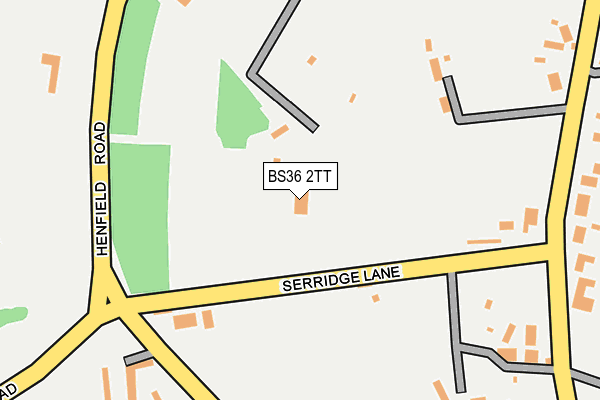 BS36 2TT map - OS OpenMap – Local (Ordnance Survey) BS36 2TT map - OS OpenMap – Local (Ordnance Survey)
