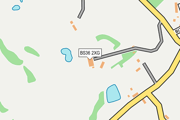 BS36 2XG map - OS OpenMap – Local (Ordnance Survey) BS36 2XG map - OS OpenMap – Local (Ordnance Survey)