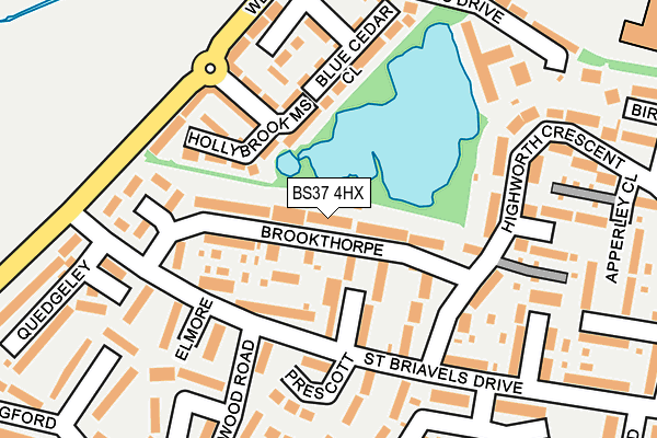 BS37 4HX map - OS OpenMap – Local (Ordnance Survey)