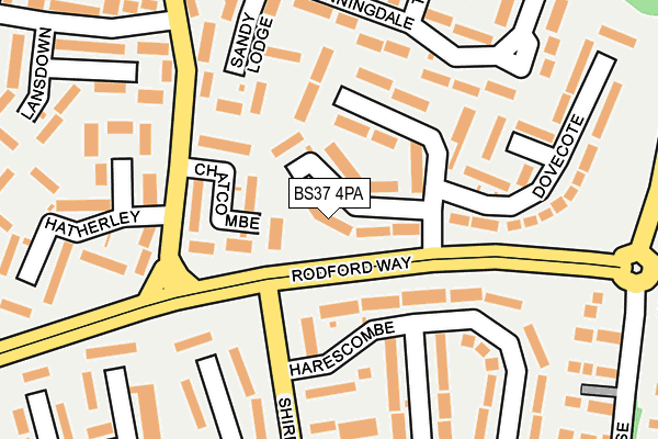 BS37 4PA map - OS OpenMap – Local (Ordnance Survey) BS37 4PA map - OS OpenMap – Local (Ordnance Survey)