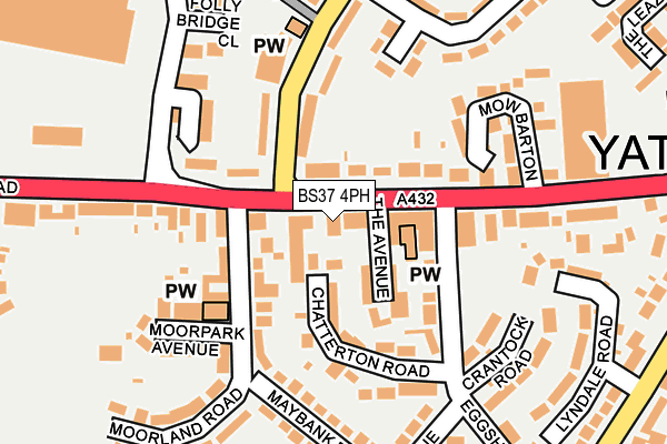 BS37 4PH map - OS OpenMap – Local (Ordnance Survey) BS37 4PH map - OS OpenMap – Local (Ordnance Survey)