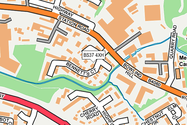 BS37 4XH map - OS OpenMap – Local (Ordnance Survey) BS37 4XH map - OS OpenMap – Local (Ordnance Survey)