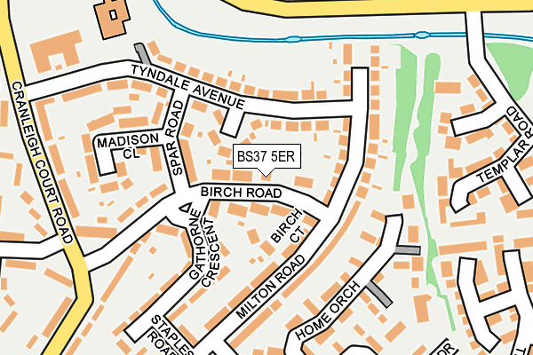 BS37 5ER map - OS OpenMap – Local (Ordnance Survey) BS37 5ER map - OS OpenMap – Local (Ordnance Survey)