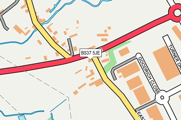 BS37 5JE map - OS OpenMap – Local (Ordnance Survey) BS37 5JE map - OS OpenMap – Local (Ordnance Survey)