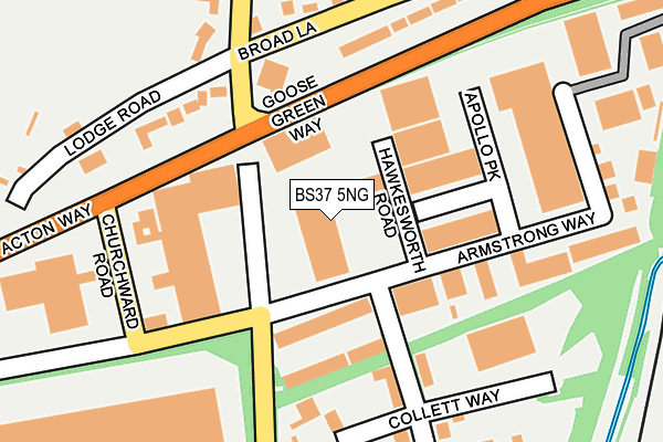 BS37 5NG map - OS OpenMap – Local (Ordnance Survey) BS37 5NG map - OS OpenMap – Local (Ordnance Survey)